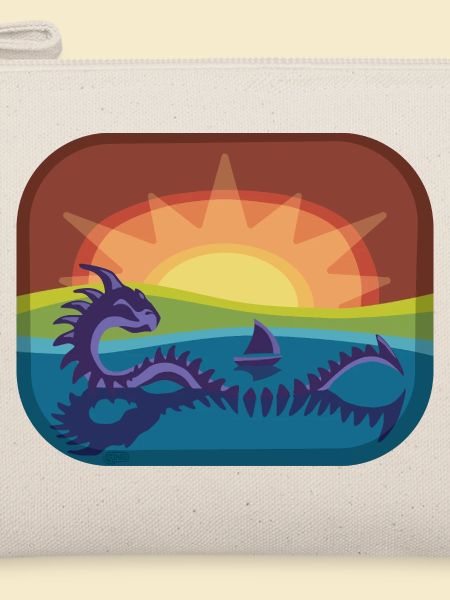 Loch Monster in Regenbogenlandschaft