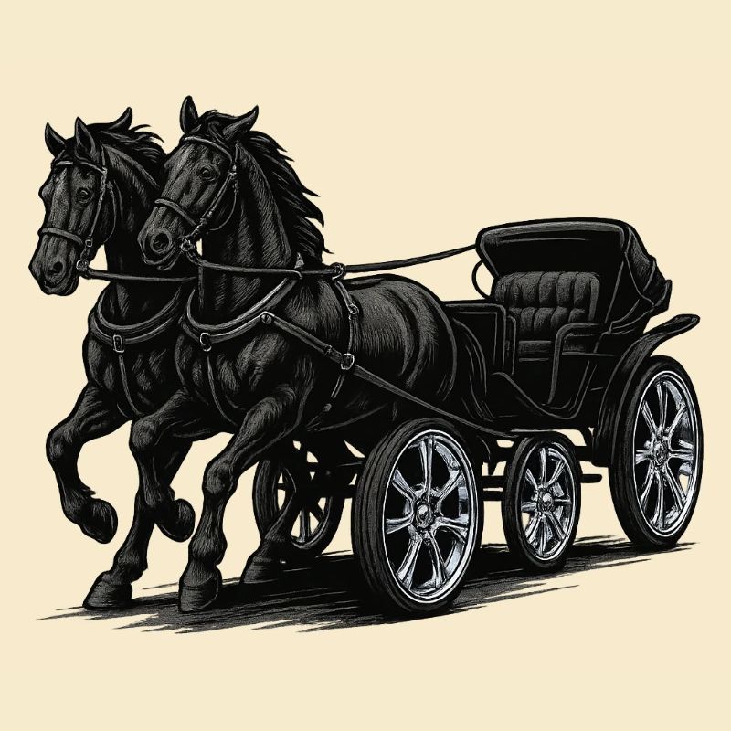Chariot avec jantes chromées modernes