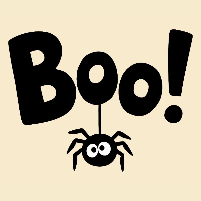 BOO! Funny Spider Statement Saying