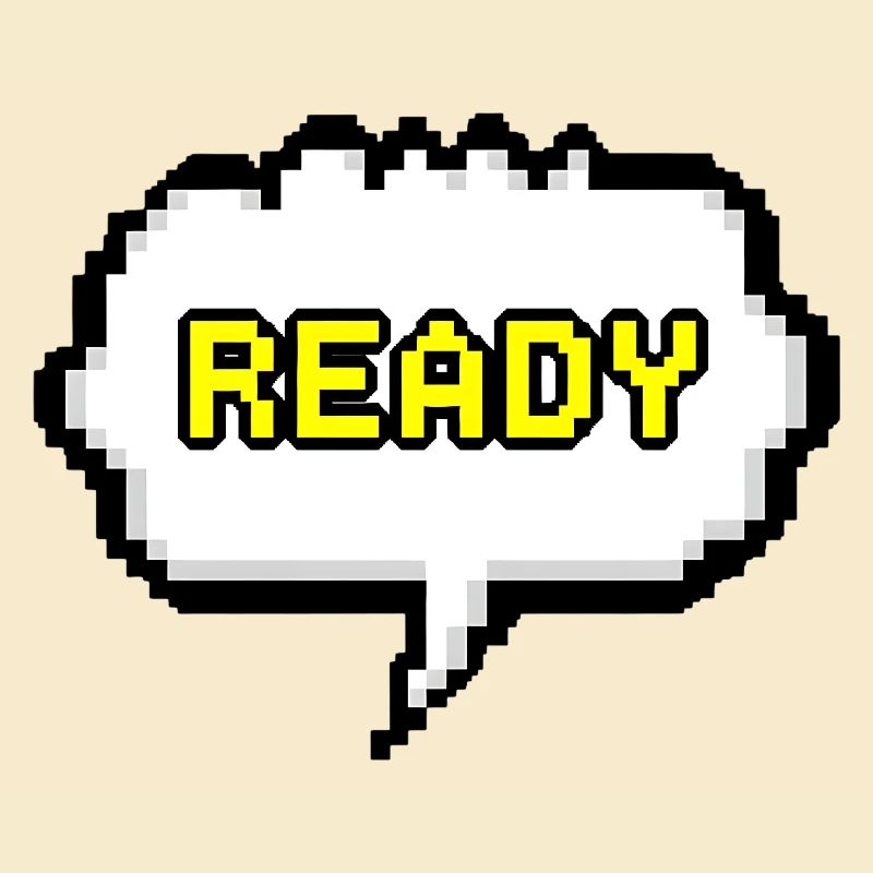 Bulle de dialogue Pixel Ready