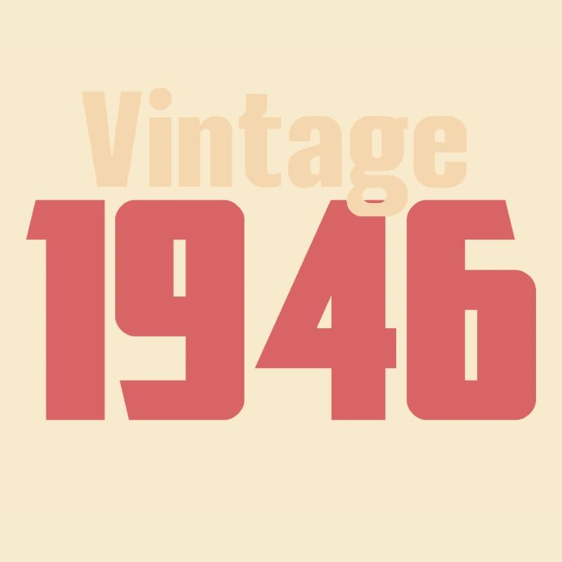 Art Déco 80 Ans Octogénaire Cadeau Rétro 1946