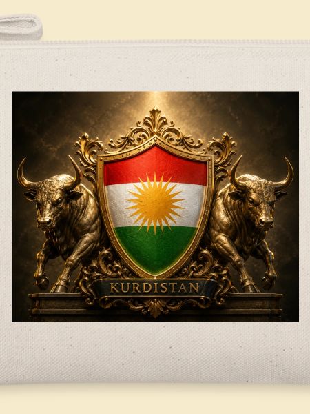 Kurdistan-Schildemblem mit Stieren