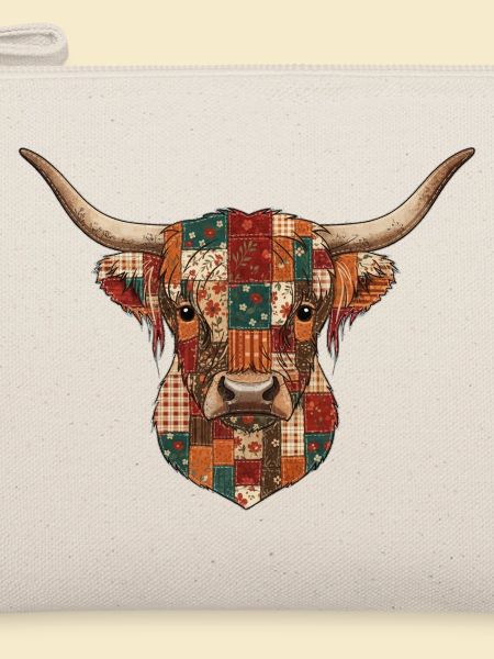 Patchwork-Kuh-Quilt-Volkskunst