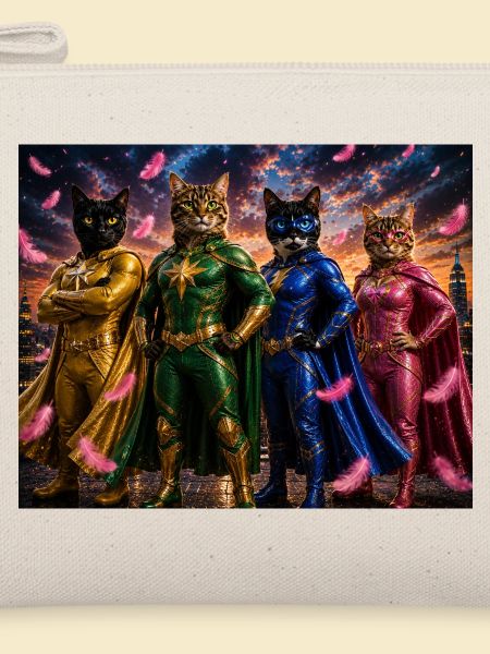 Superheldenkatzen mit Umhang