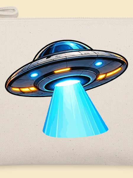 UFO Lichtstrahl Alien-Design