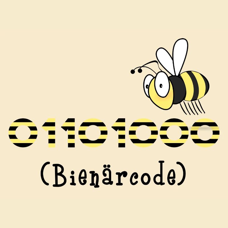 code binaire informatique cadeau de miel d'abeille