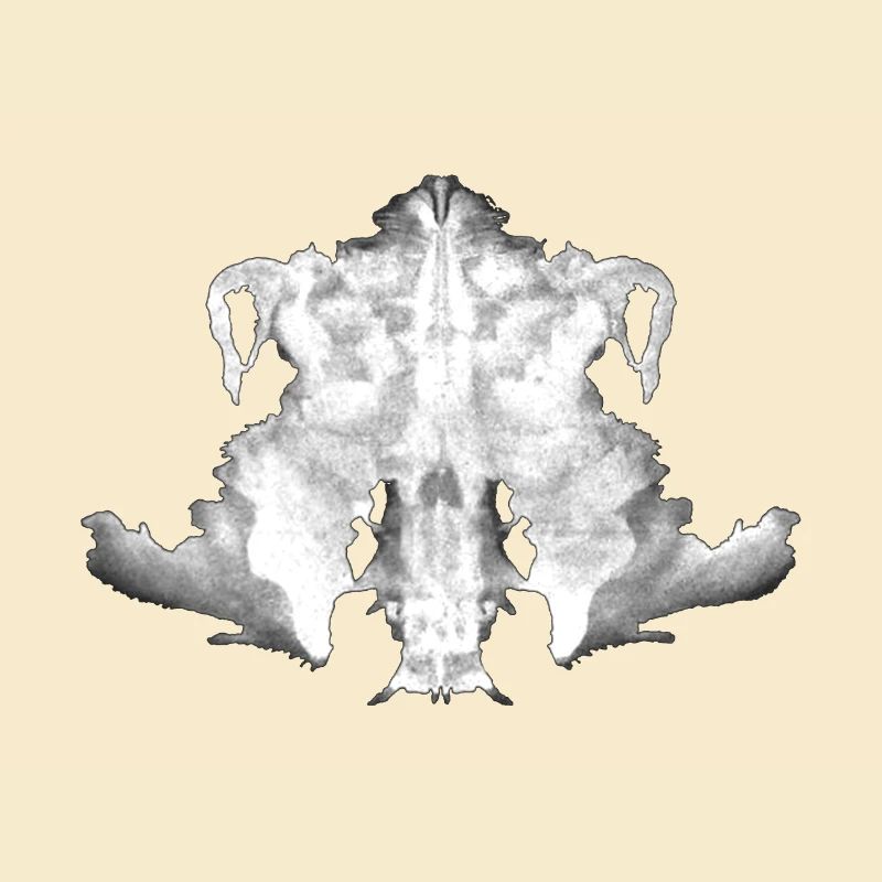 Rorschach Tafel 4/10 invertiert