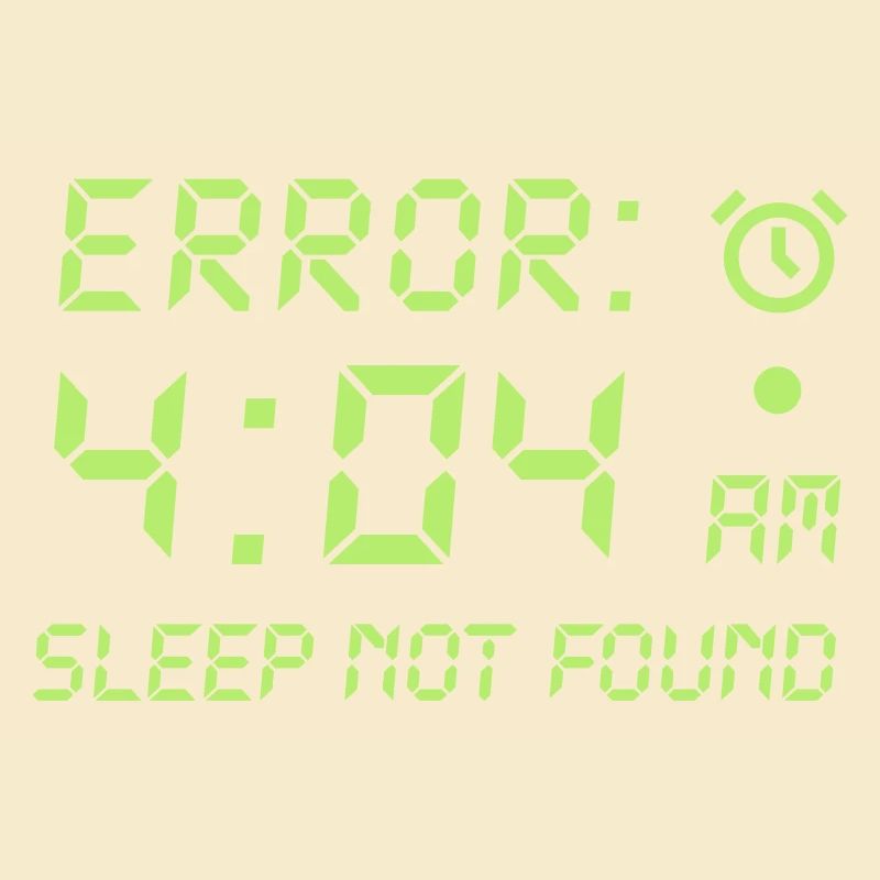 Error 404, sleep not found Programmierer Zocken