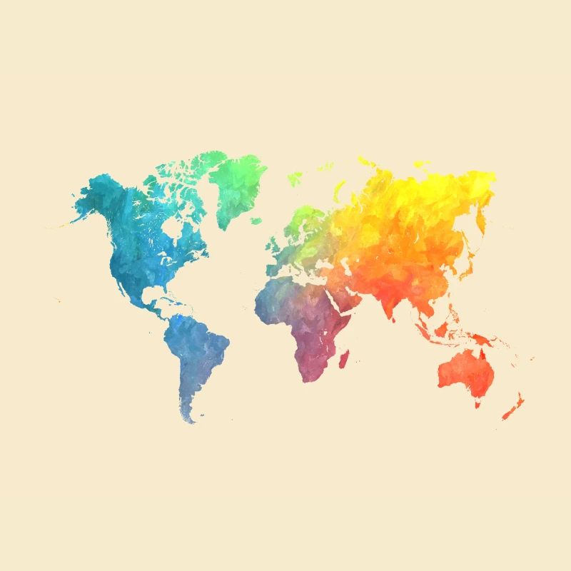 Farben der Weltkarten