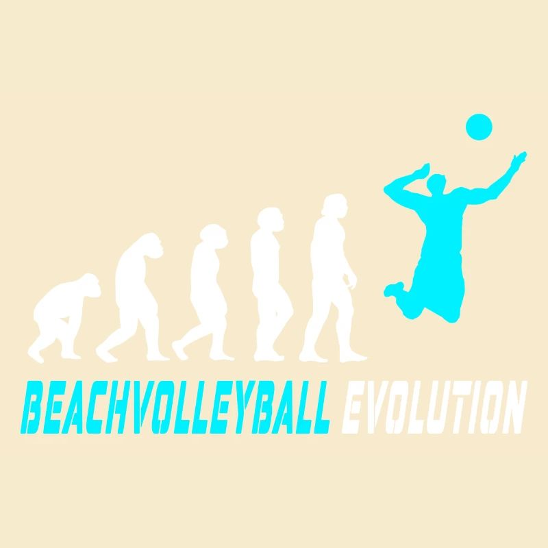 Beachvolleyball Evolution Design / Geschenkidee