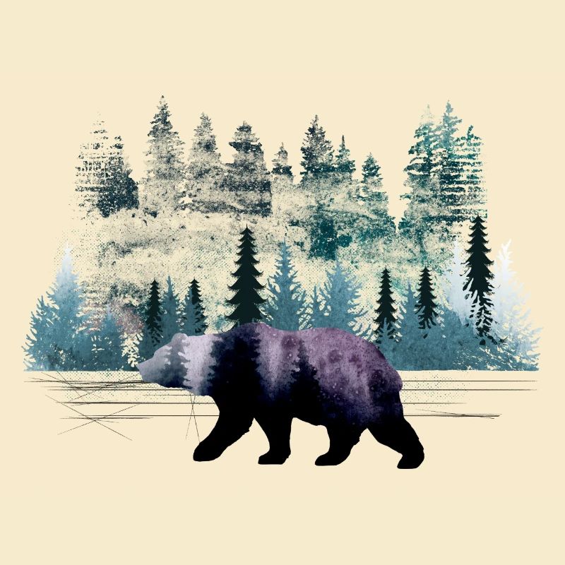 Bär auf Wanderschaft