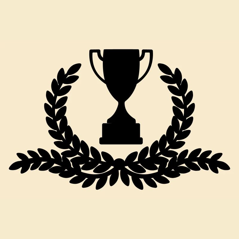 Couronne de laurier avec de longues ramifications de branches