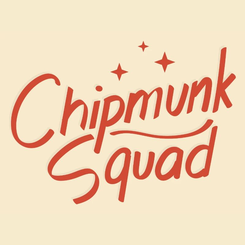 Chipmunk Squad Süßes Eichhörnchen Waldtier