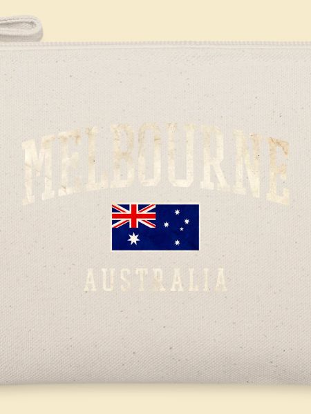 Melbourne Australien Design mit Flagge