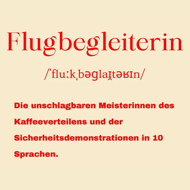 Flugbegleiterin Definition