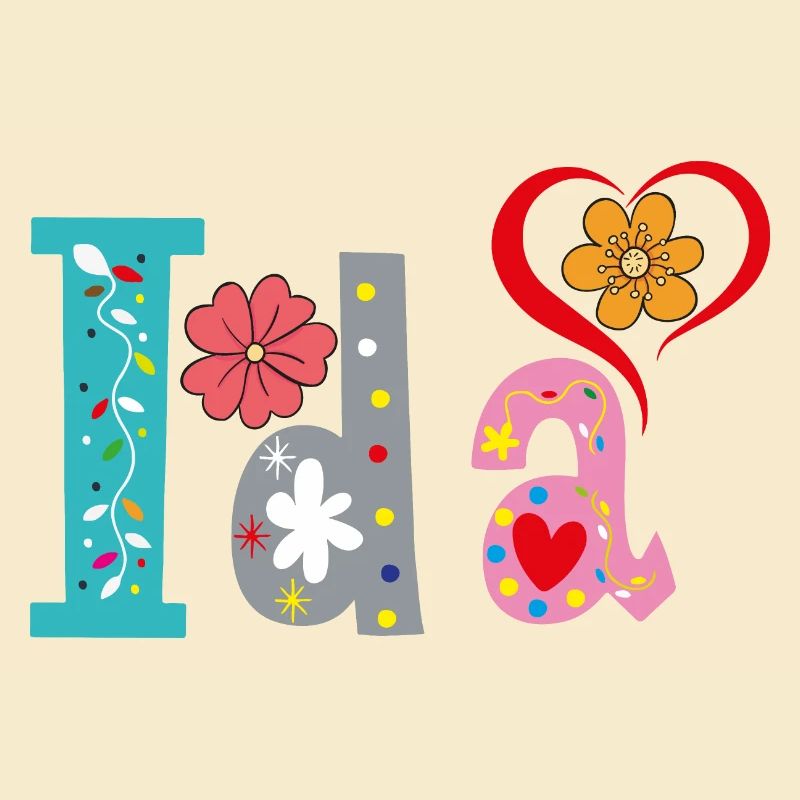 Personalisierter Ida-Name