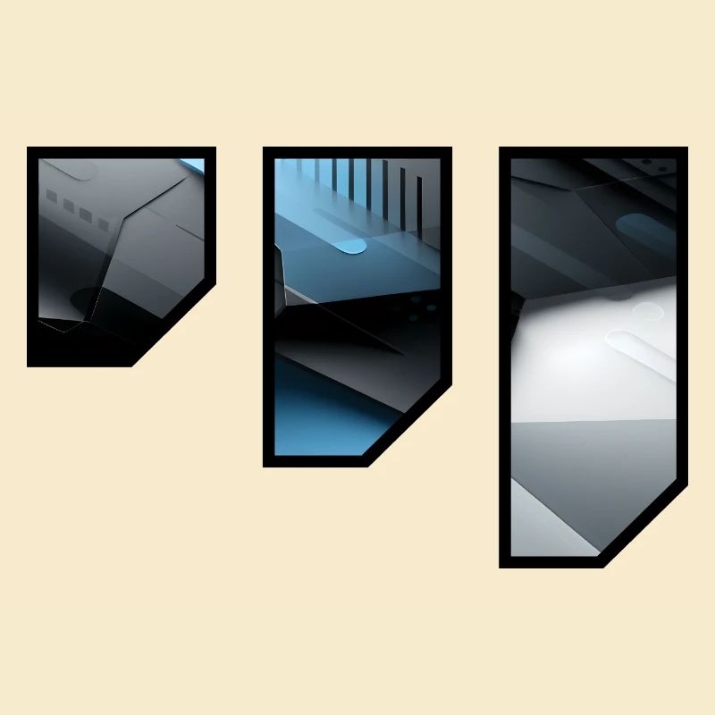 Futuristic Techno Abstract Pattern