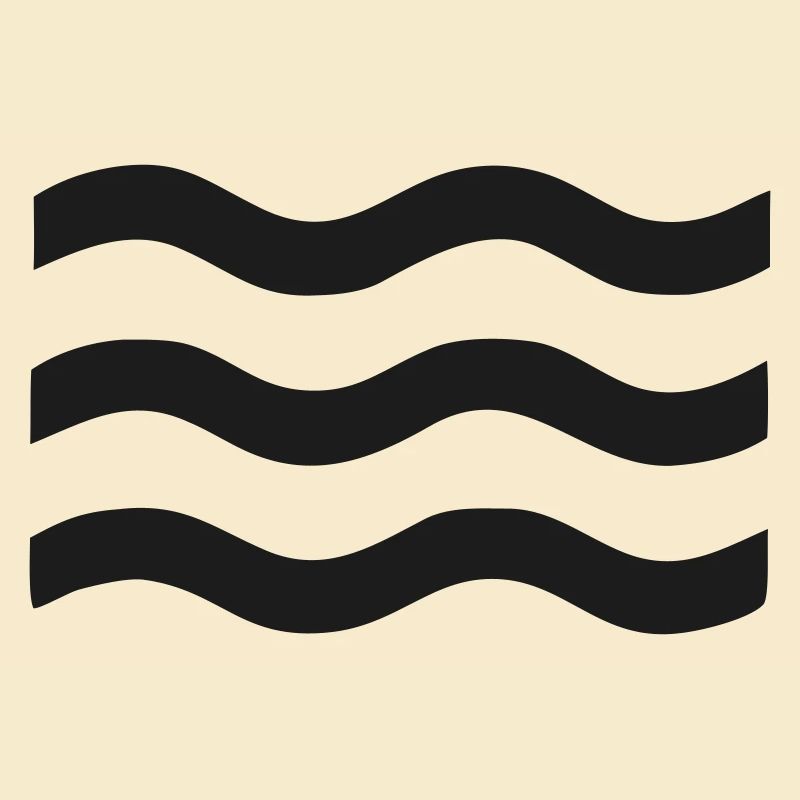 Minimalistische Schwarze Wellen