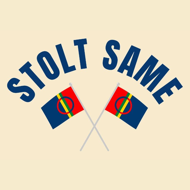 Proud Sami – Drapeaux croisés