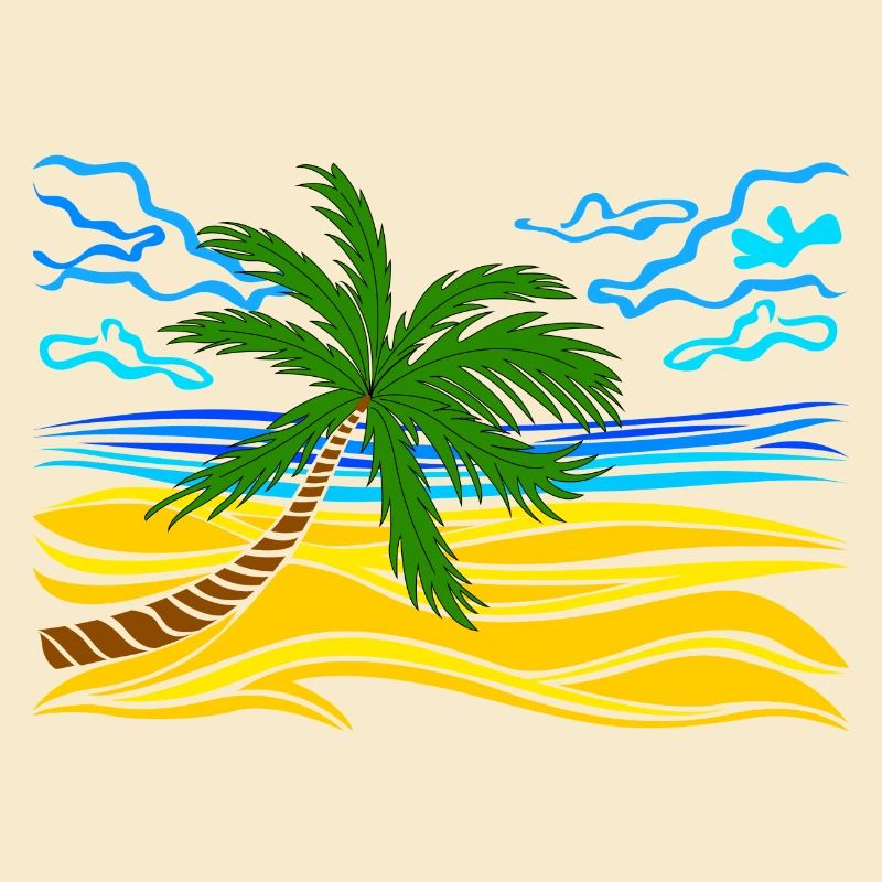 palm tree on the beach