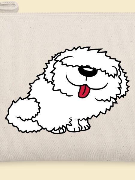 Funny bobtail dog