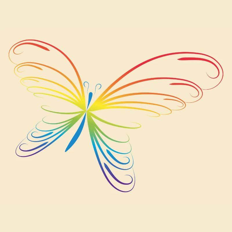 Regenbogen-Schmetterling