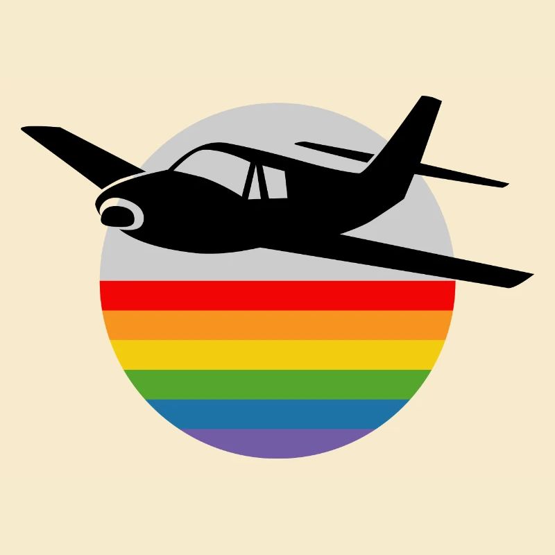 Rainbow Airplane