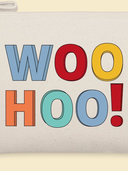 Woohoo Kalligraphie Textdesign.