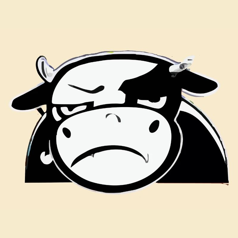 Dub the grumpy cow