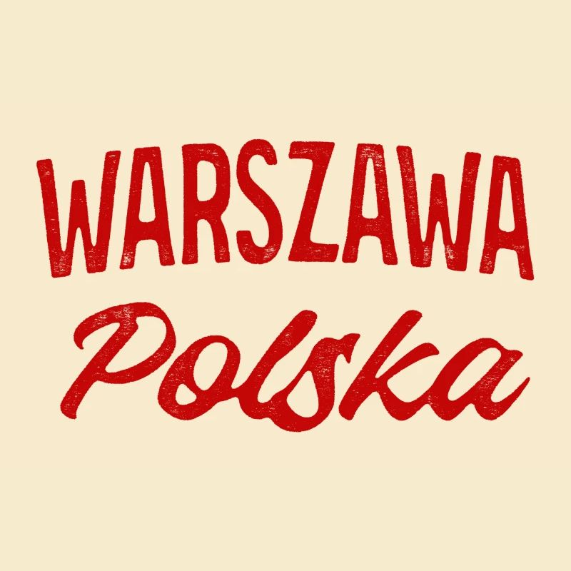 Warszawa Polska Retro Script
