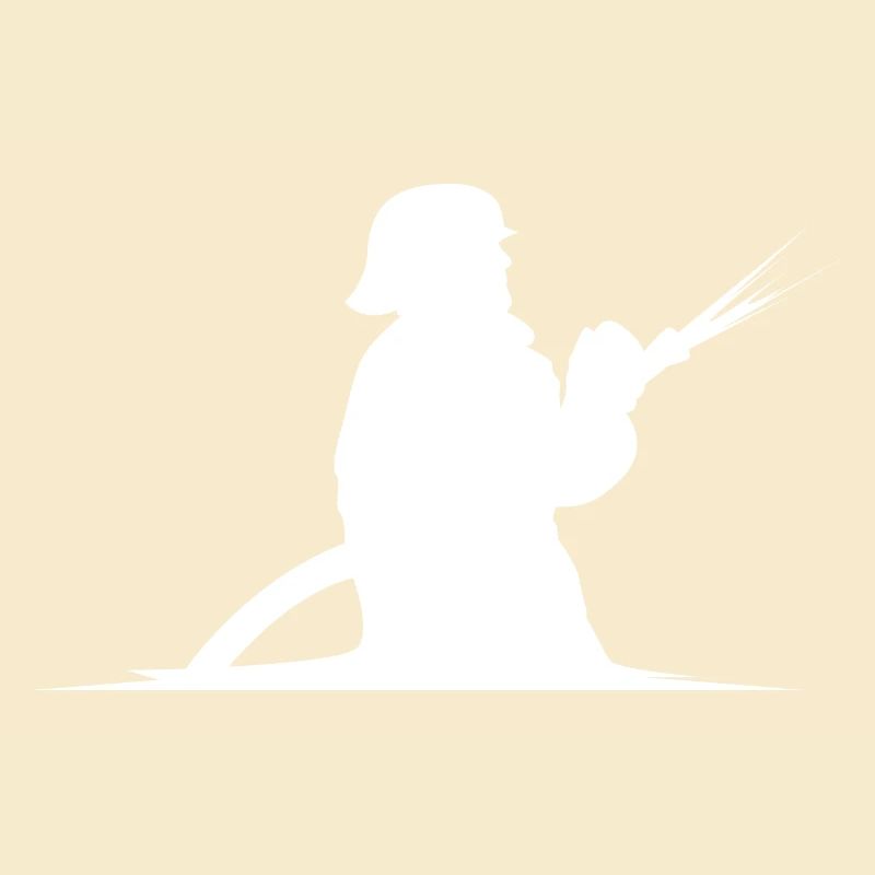 Firefighter Hose Extinguish Fire Brigade Symbol