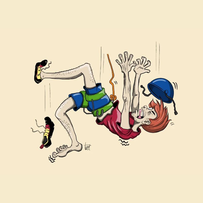 Crashing climber