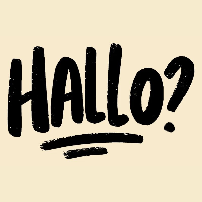 Hallo? - schwarz