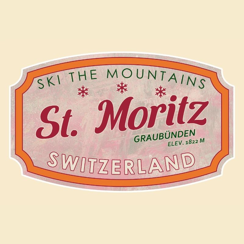 St Moritz Mountain Ski-Marke