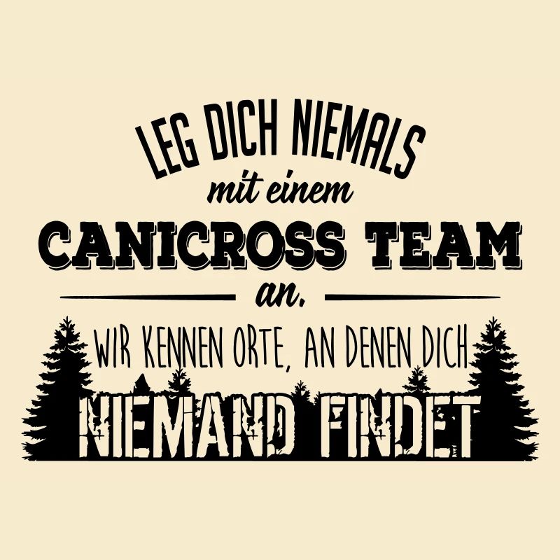 Leg dich niemals mit einem Canicross Team an