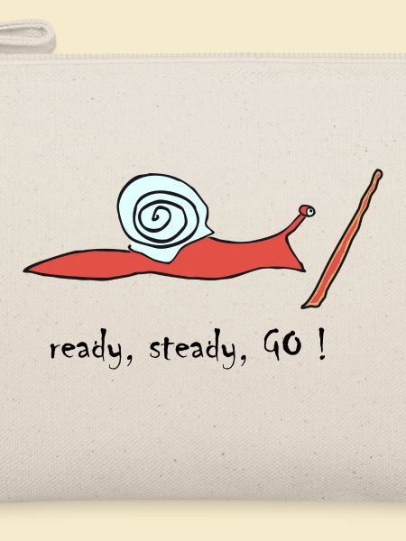 running snail -- ready, steady, GO !