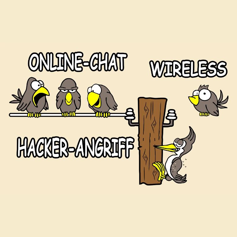 Online Chat wireless Hacker Angriff