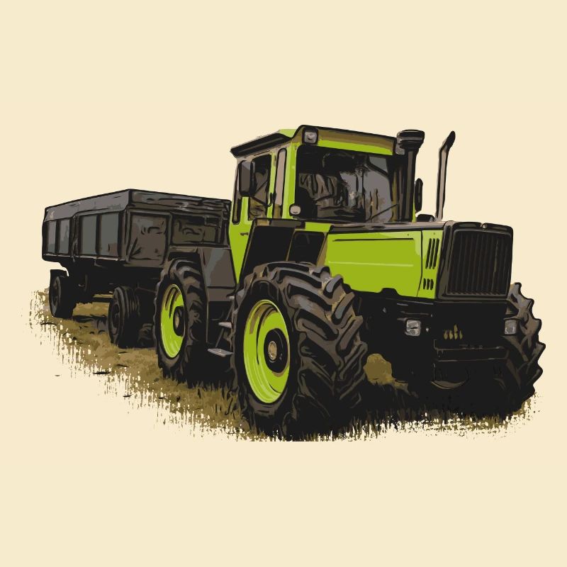 MB trac 1600 turbo with trailer
