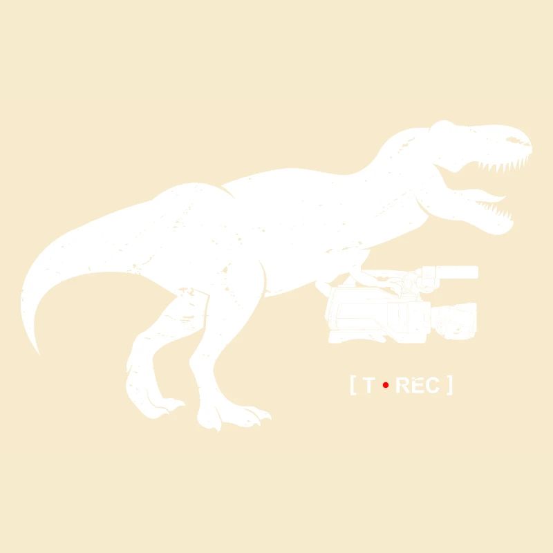 T-Rex Retro Blockflöte Silhouette