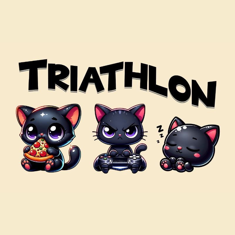 Triathlon Triathlete Cat