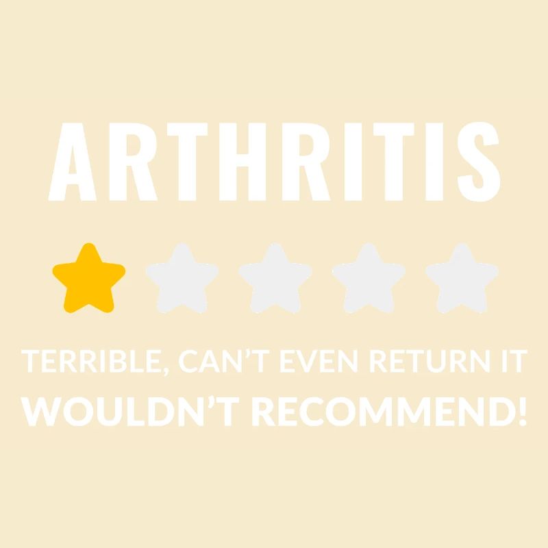 Conception typographique audacieuse pour la sensibilisation à l'arthrite