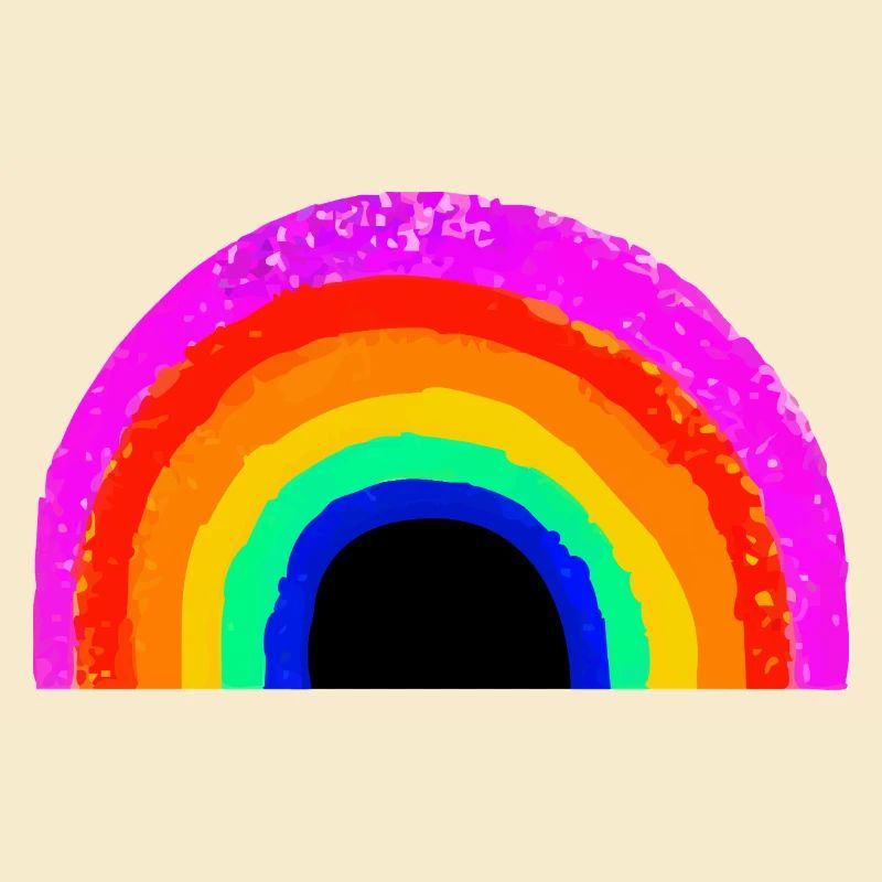 Lebendiger Regenbogenbogen