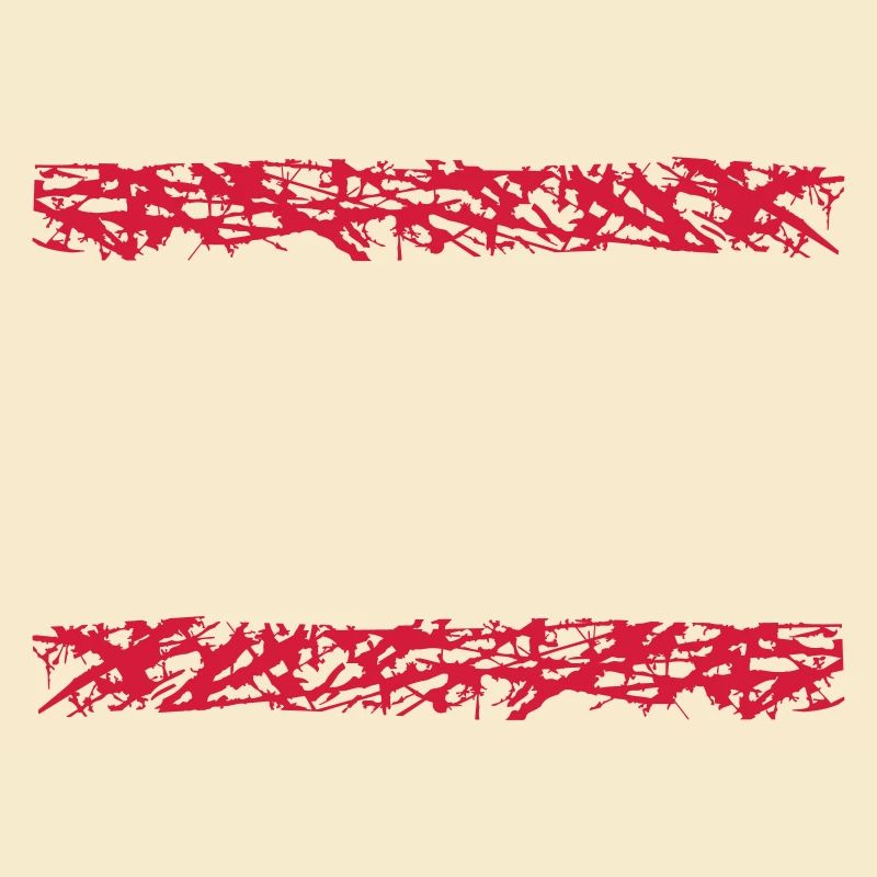 2 red stripe line bar underlined frame around