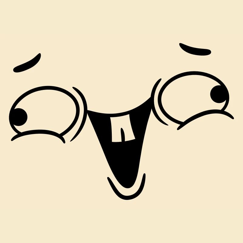 Crazy laughing face