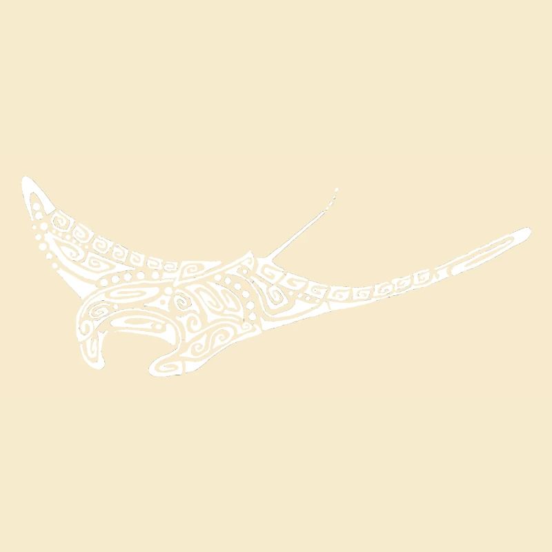 weißes Mantarochen-Tattoo