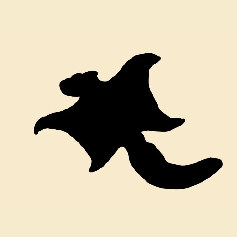 Flughörnchen (Logo groß, schwarz)