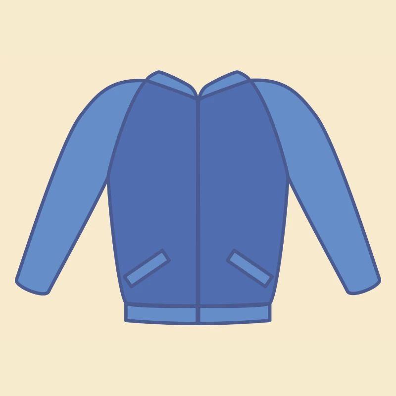 Blaue Jacke