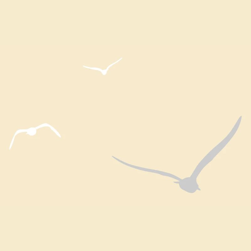 Drei Möwen | Möwe | Farben einstellbar