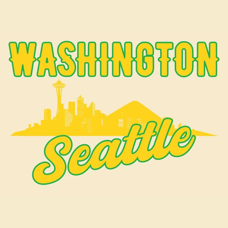 Washington Seattle Skyline Geschenk