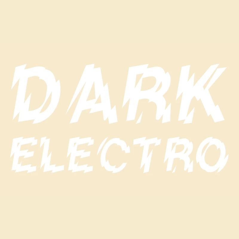 Dark Electro Musiktypografie-Logodesign